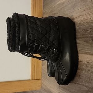 Sporto Duck Boots Black Women's Size 9